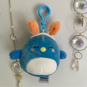 Squishmallow Chick Bunny Clip Keychain Bird Easter Rabbit